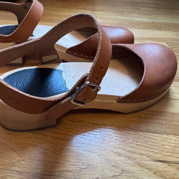 Swedish Hasbeens Covered Sandal Clog  - Nature - 37 - Picture 6 of 10